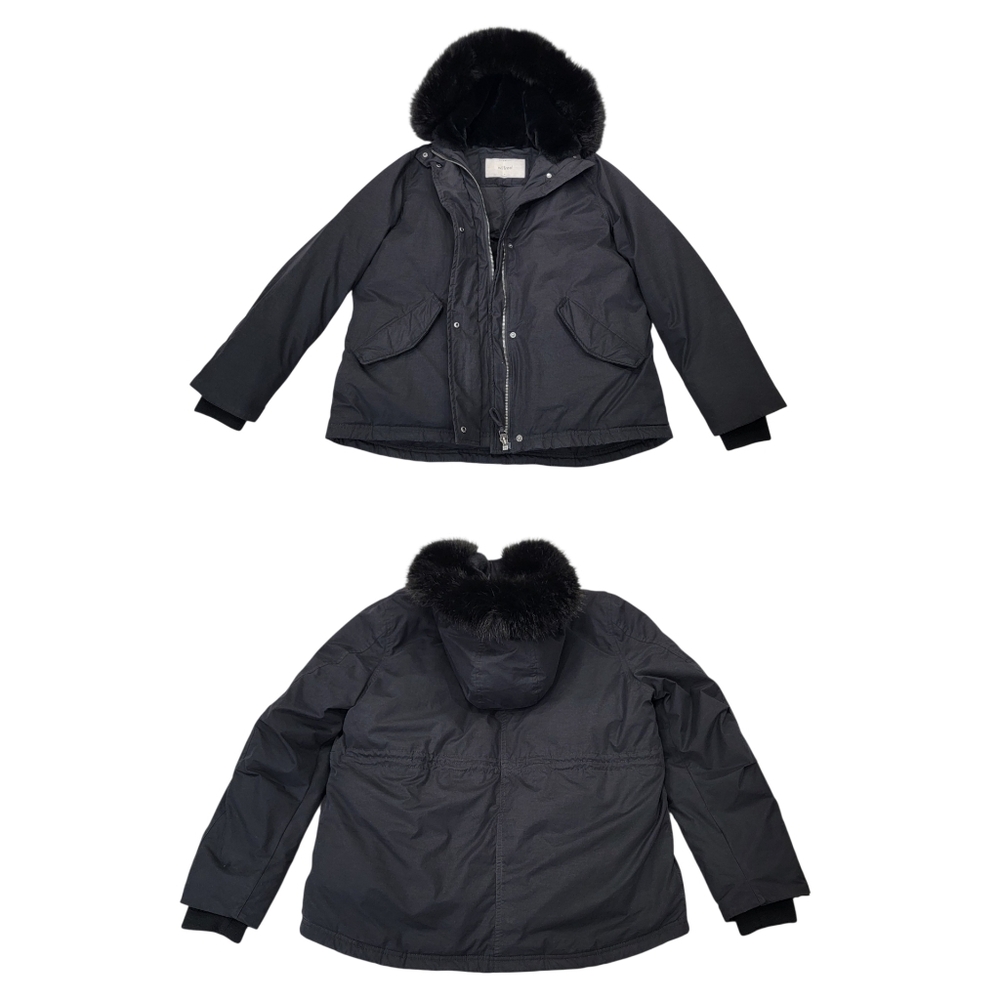Aritzia Wilfred Mont Blanc Short Parka Goose Down Black Winter Jacket Women’s M - Picture 16 of 17